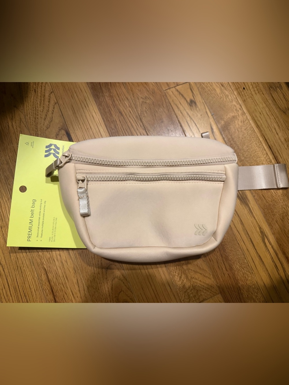 all in motion Cream Mini Belt Bag